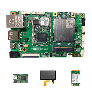 SSD202/SSD201开发板 - 集成触摸显示、WIFI/BLE、网络EJ45的智能IoT显控解决方案